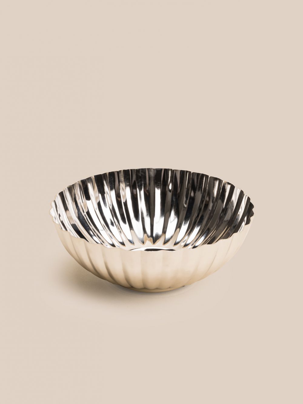 סט שתי קערות כסופות פרח