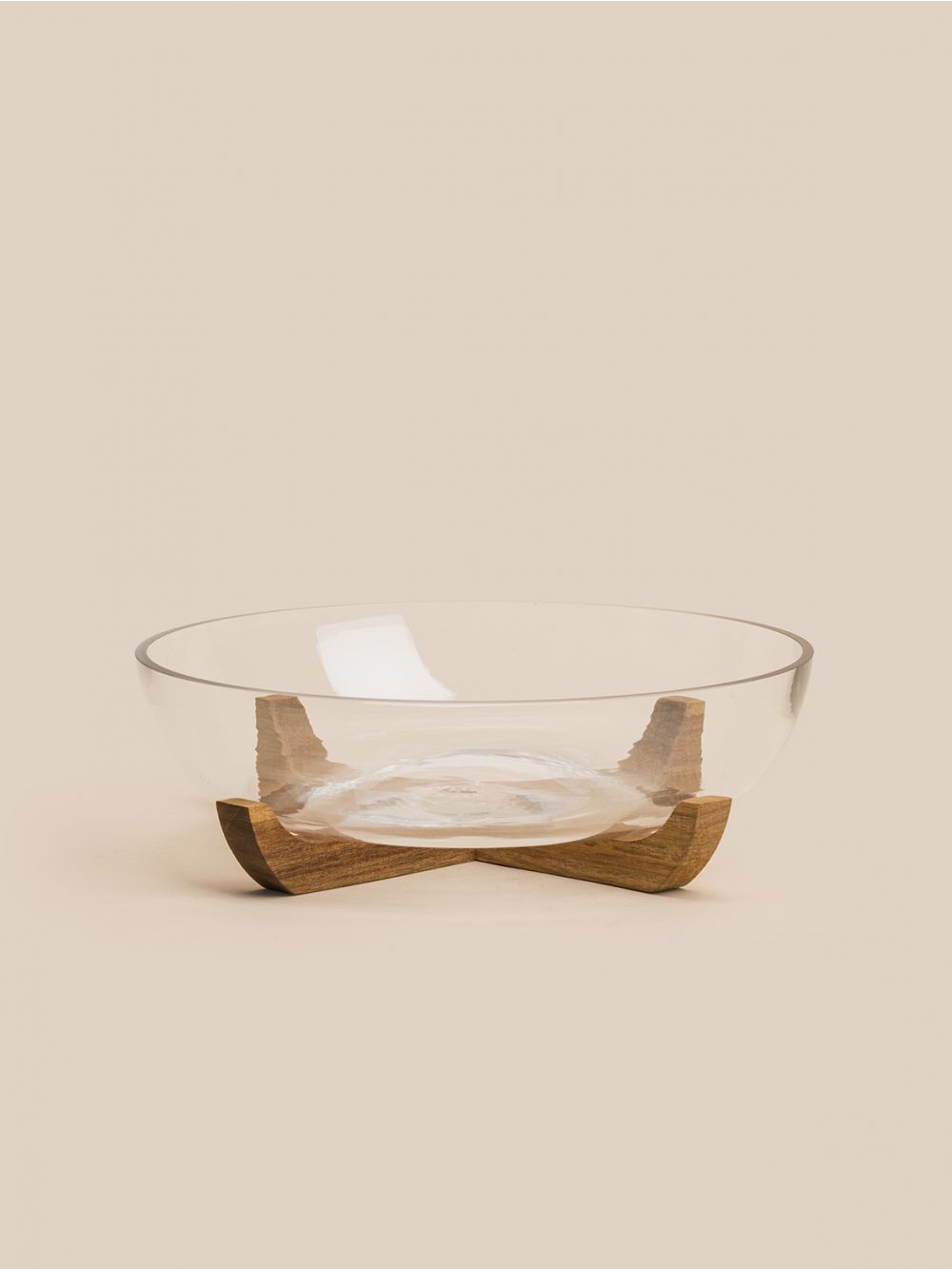 סט קערת סלט עם כפות עץ 28X8.5CM