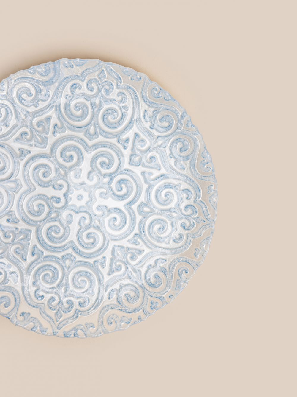 צלחת הגשה זכוכית אוריינטל 33CM