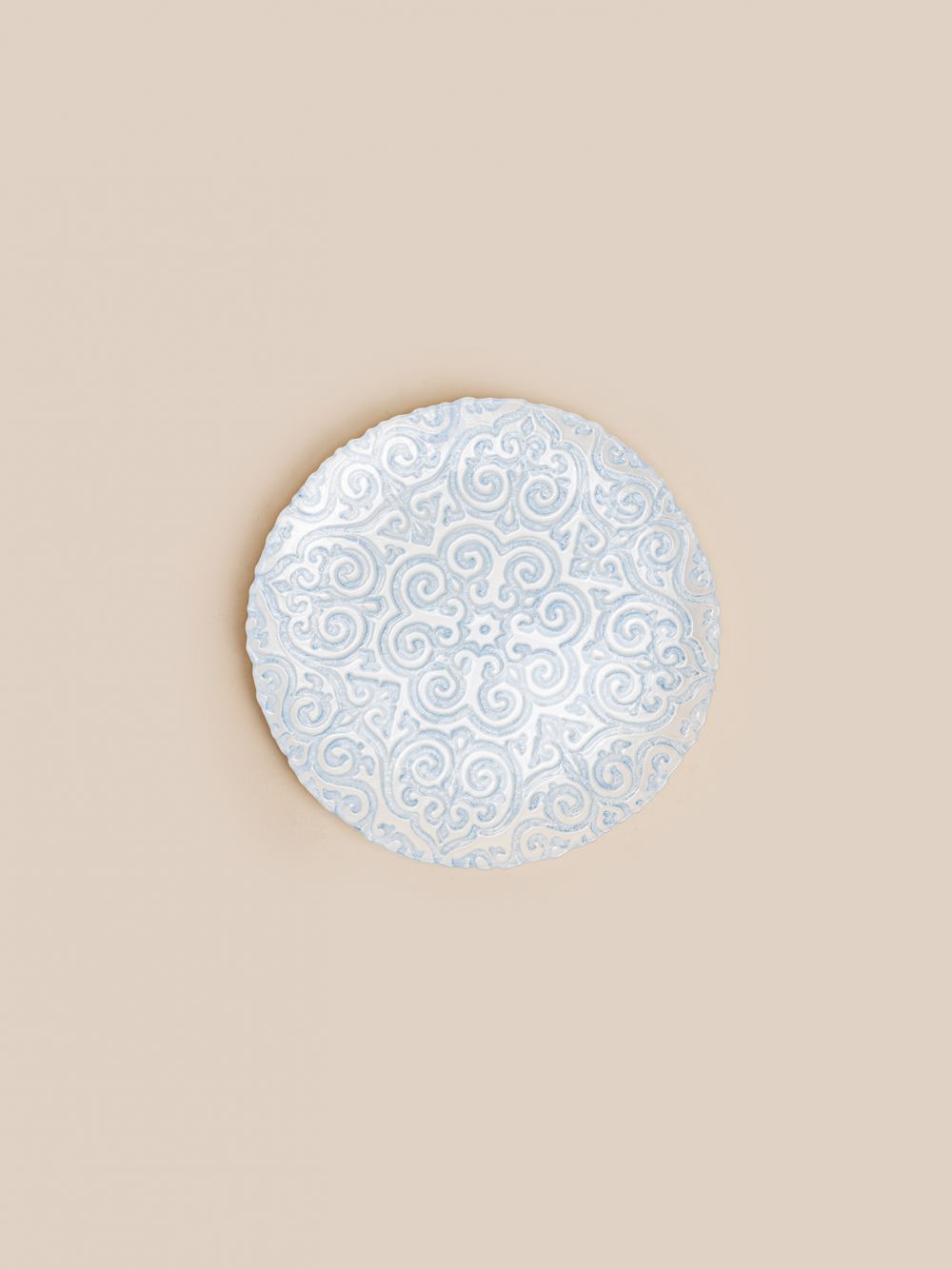 צלחת  מנה ראשונה זכוכית אוריינטל 21CM