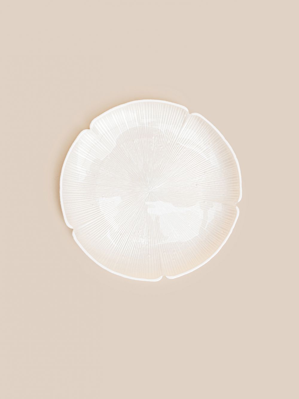 צלחת  מנה עיקרית זכוכית לוטוס 27.7CM