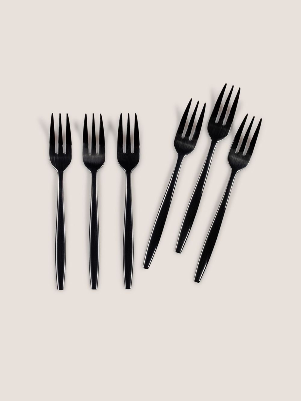 מזלג קינוח שחור OR - סט 6 יחידות