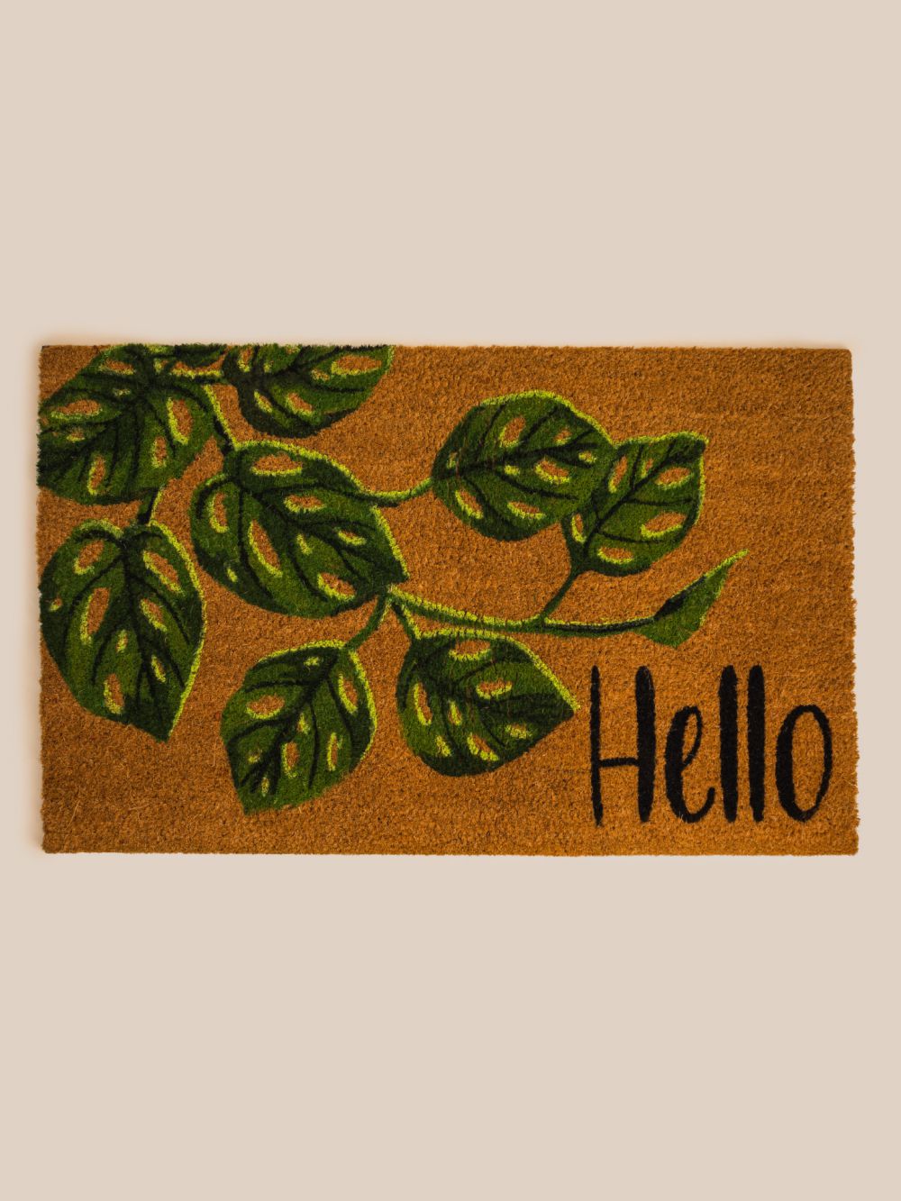 שטיח סף 45X75CM  עלים HELLO