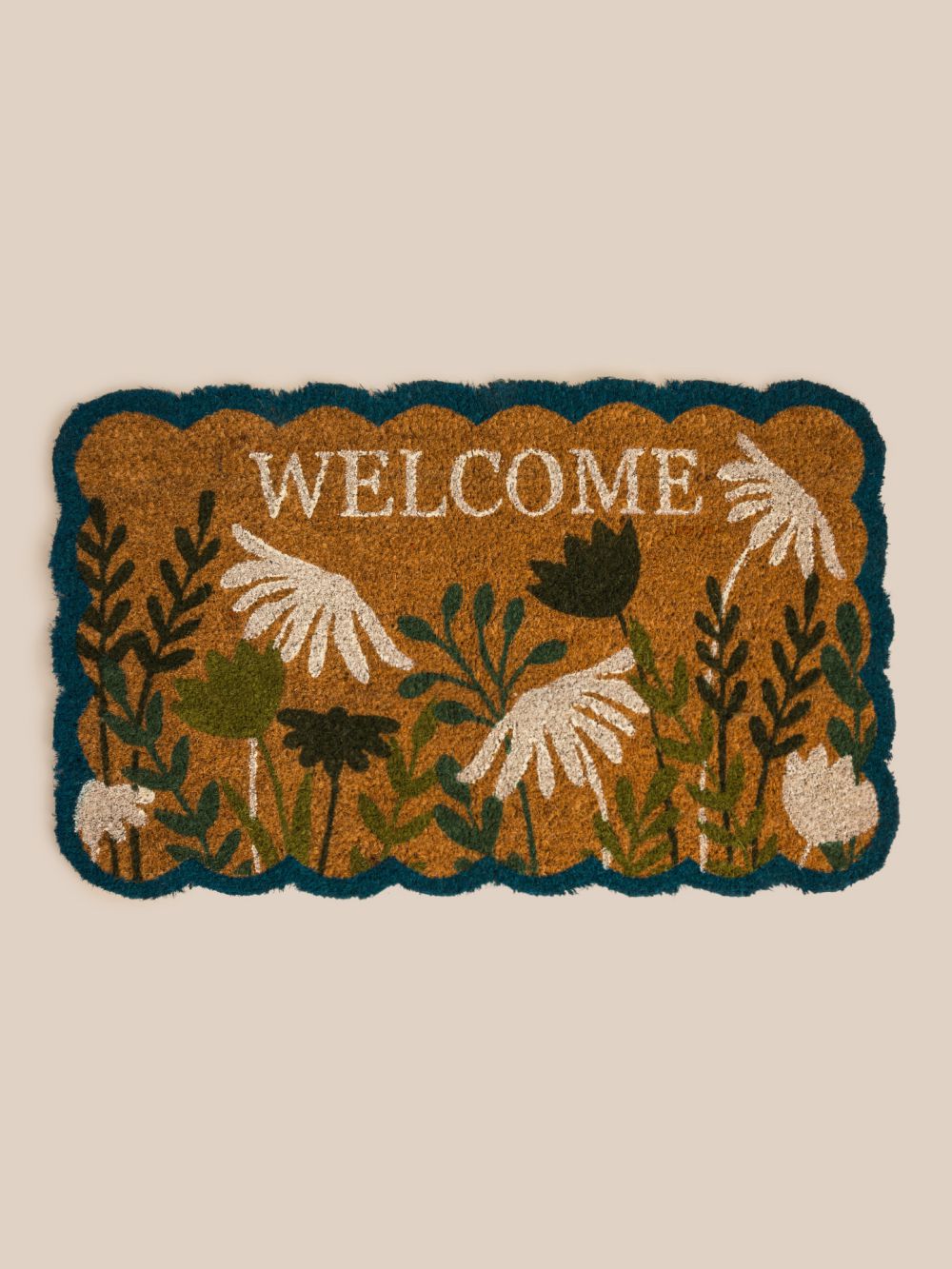 שטיח סף 45X75CM  פרחים WELCOME