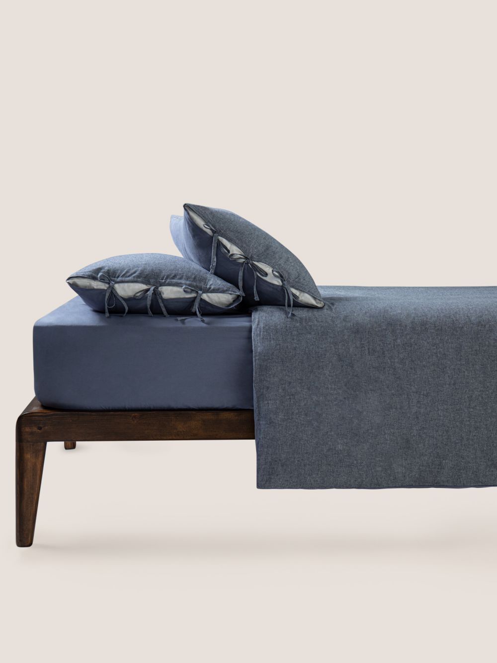 סט מצעים KNOTS DARK BLUE