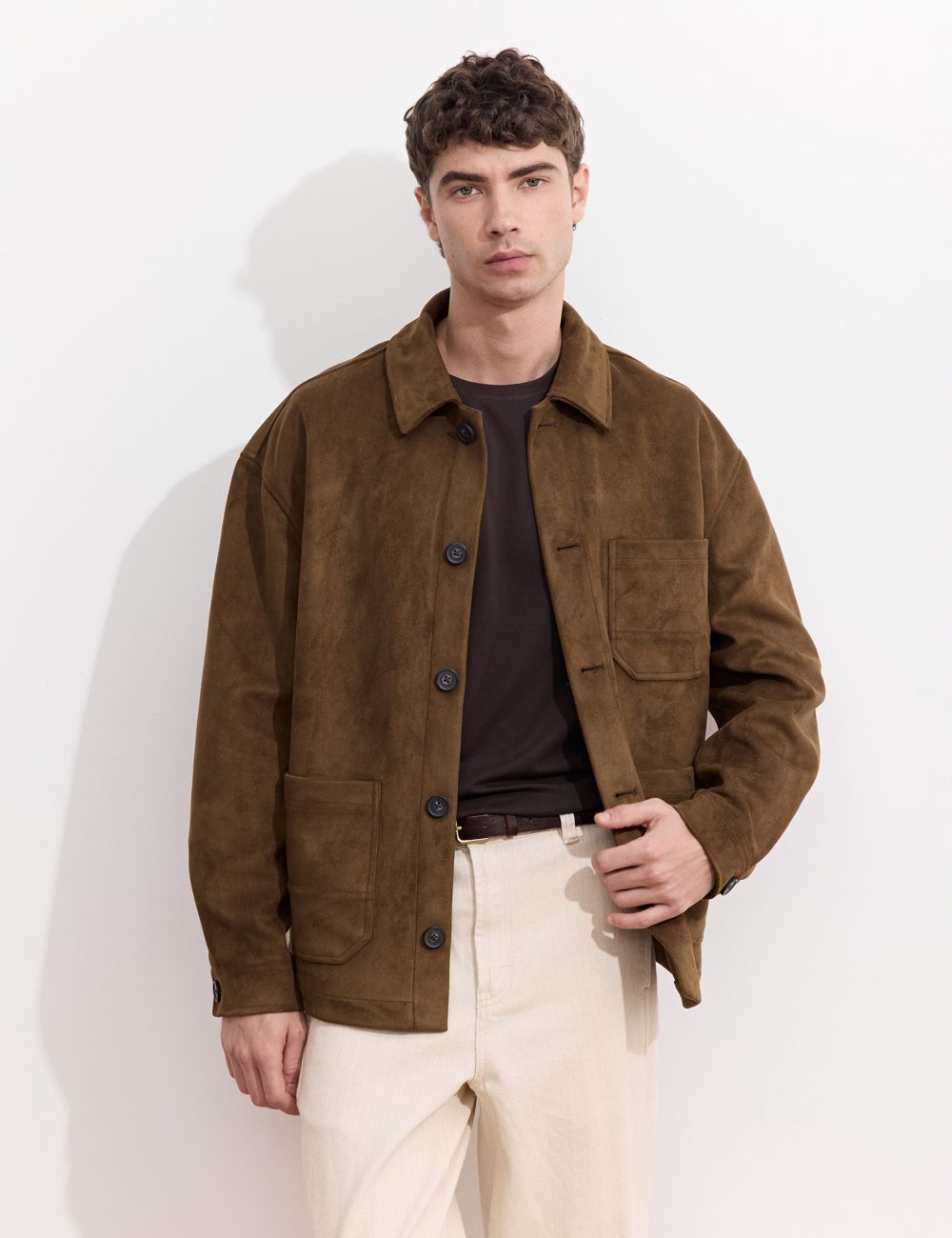 ג׳קט דמוי זמש