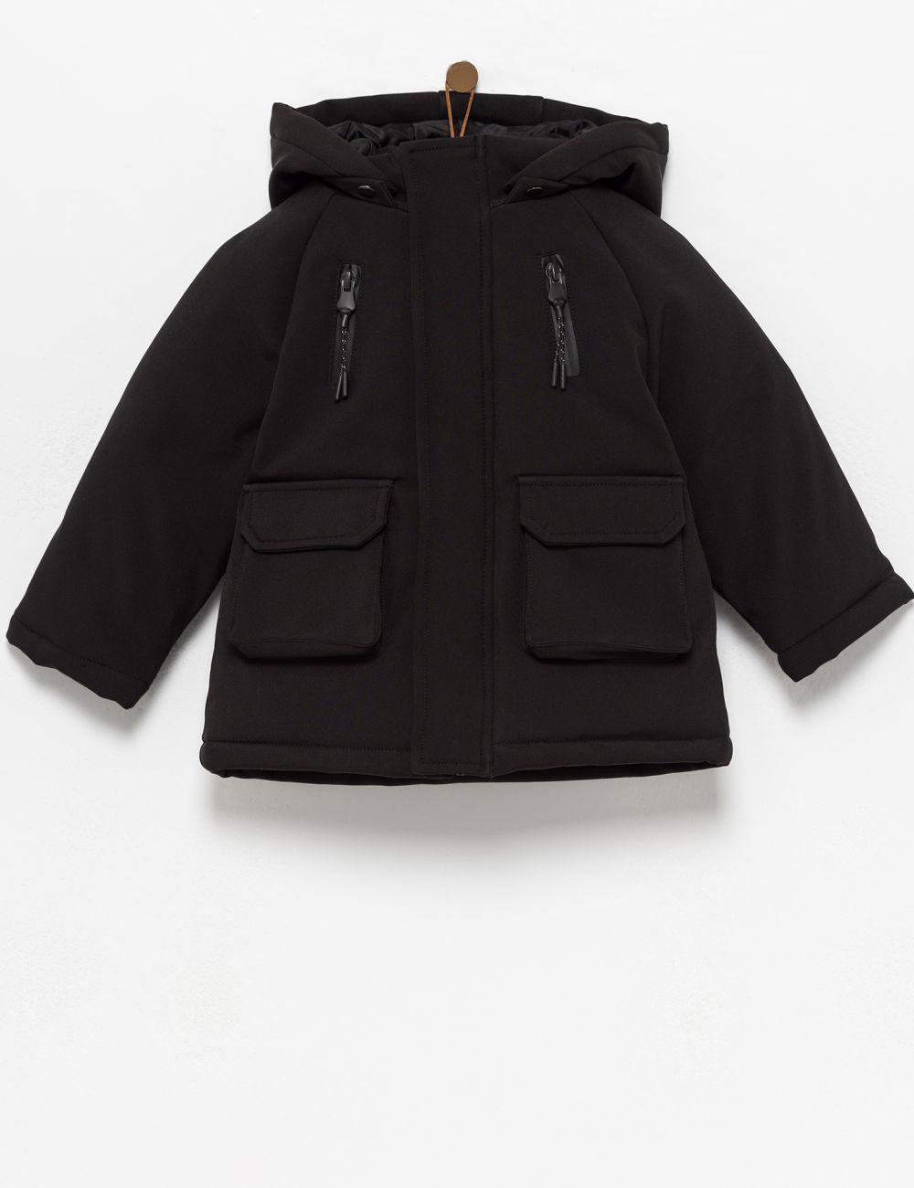 מעיל שרוול רגלן עם קפושון