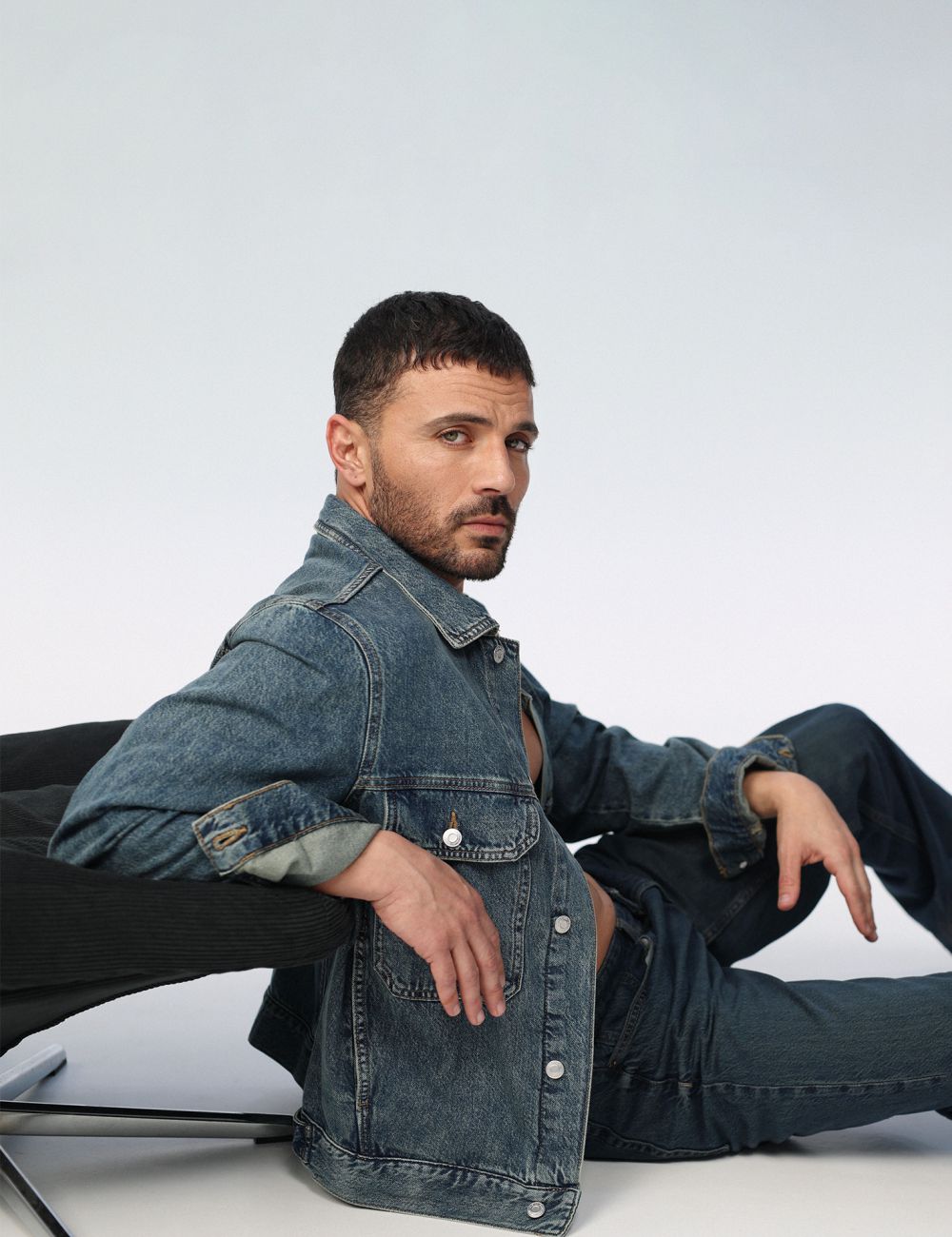 ג׳קט ג׳ינס שטוף