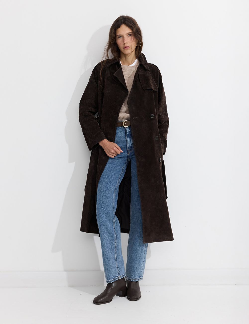 מעיל טראנץ’ מזמש