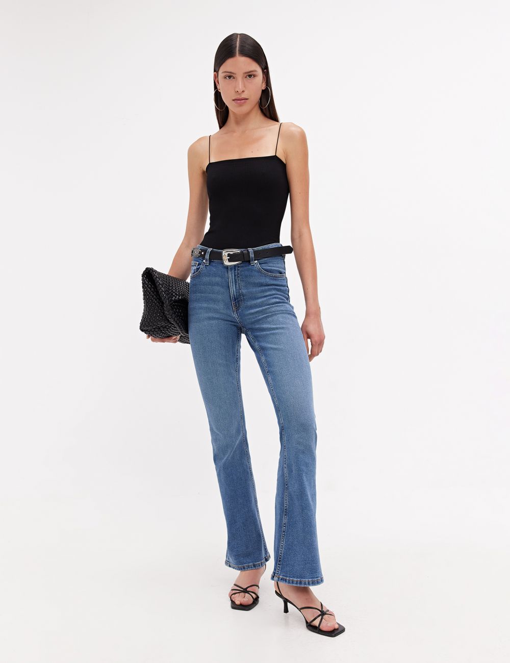 ג’ינס FLARE HIGH RISE