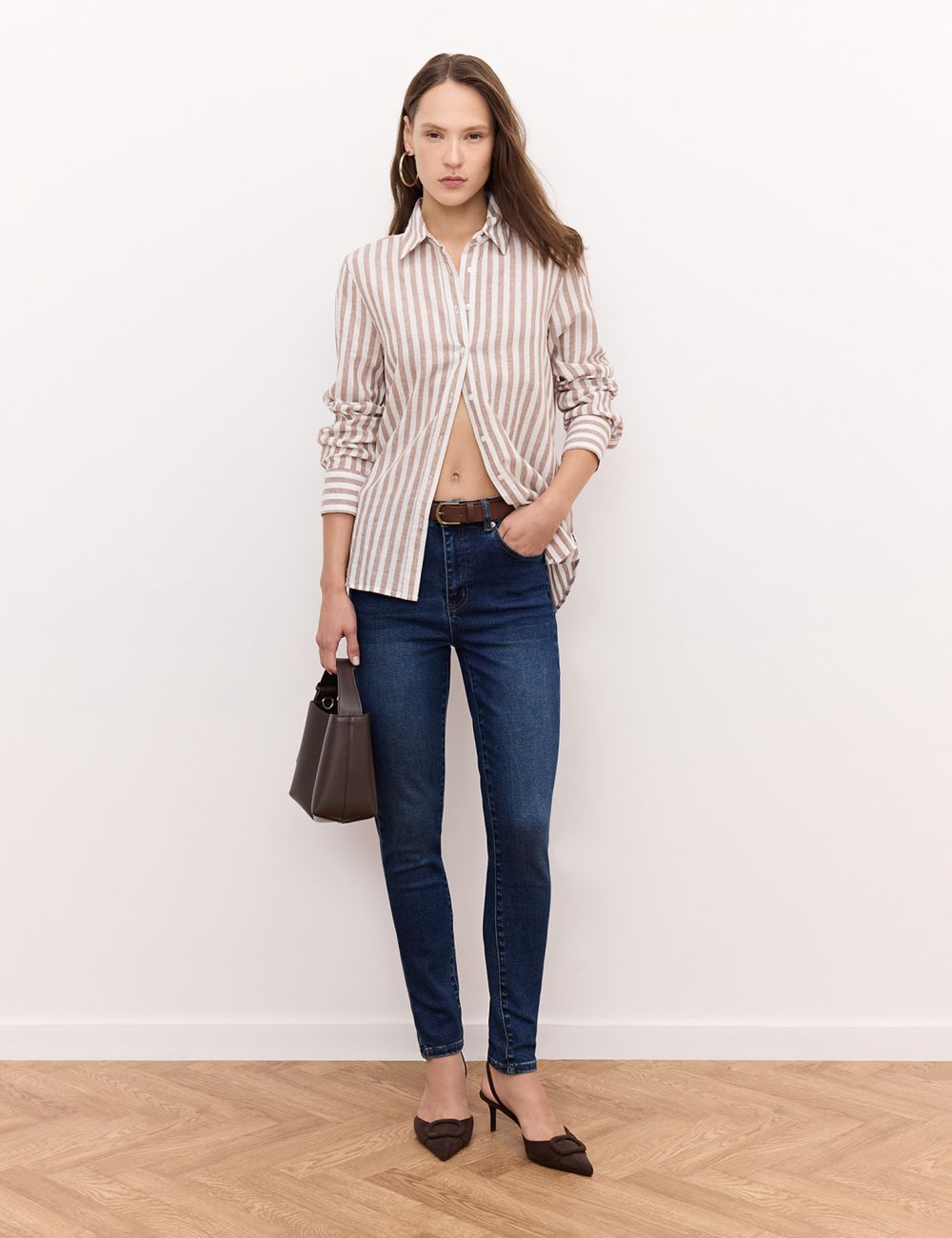 ג׳ינס SKINNY בגזרה גבוהה