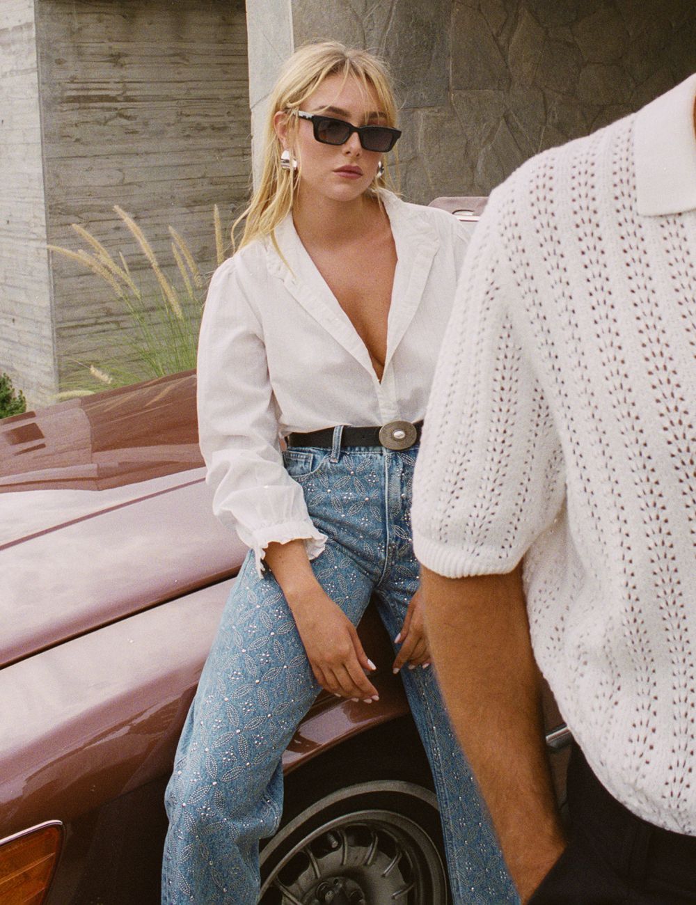 ג’ינס STRAIGHT מעוטר