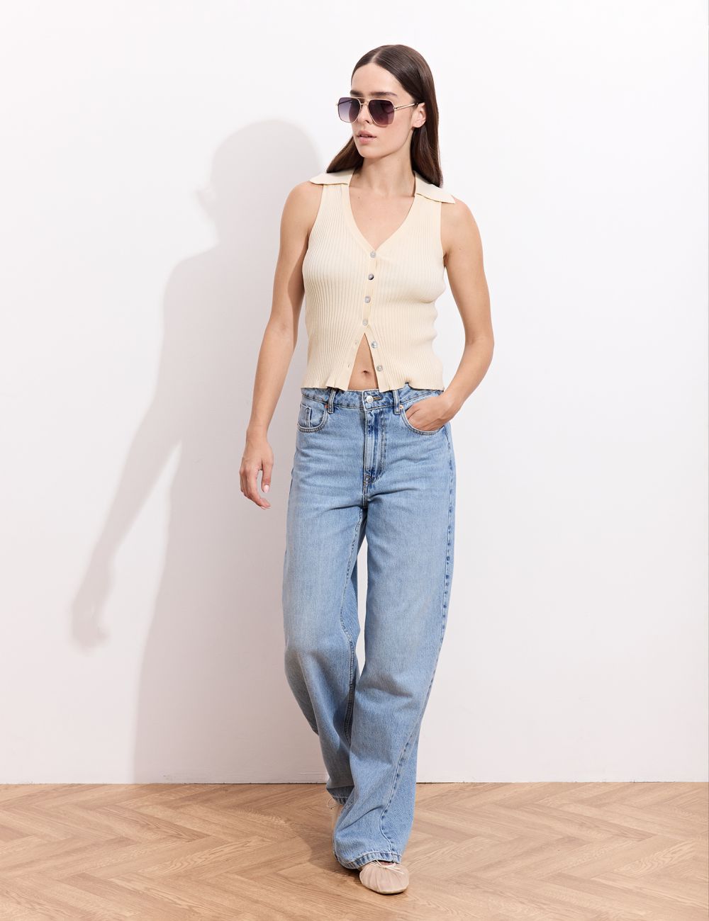 ג’ינס WIDE LEG - HIGH RISE