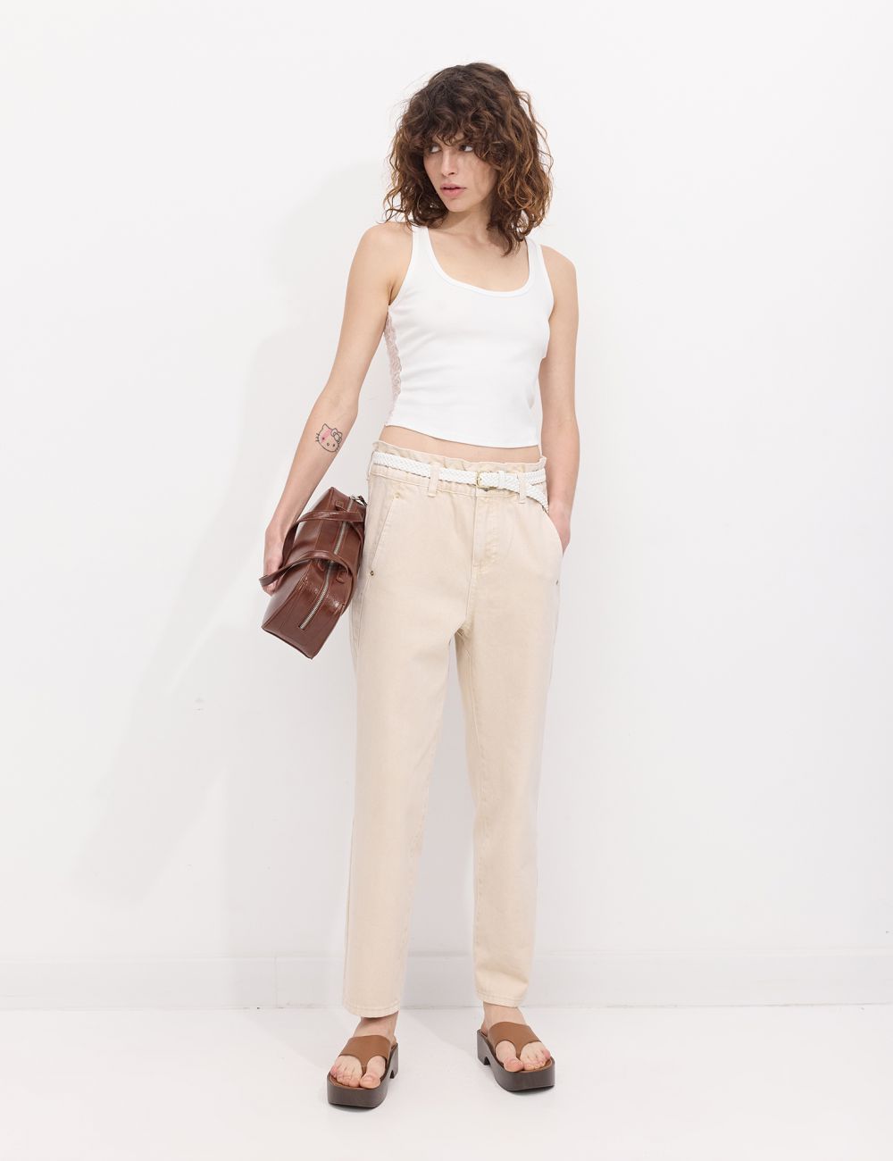 ג׳ינס BAGGY עם חגורה