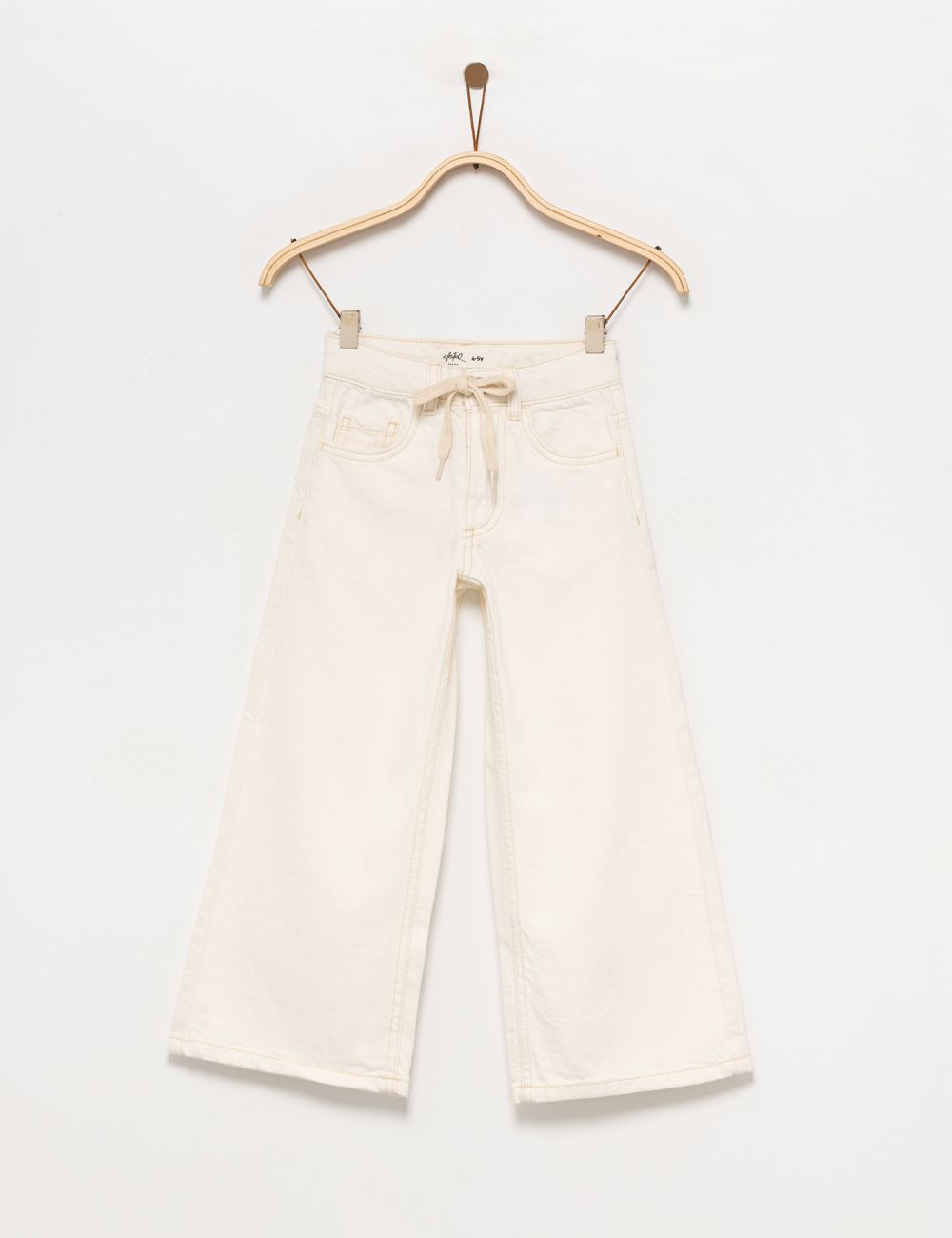 ג’ינס WIDE-LEG עם שרוך