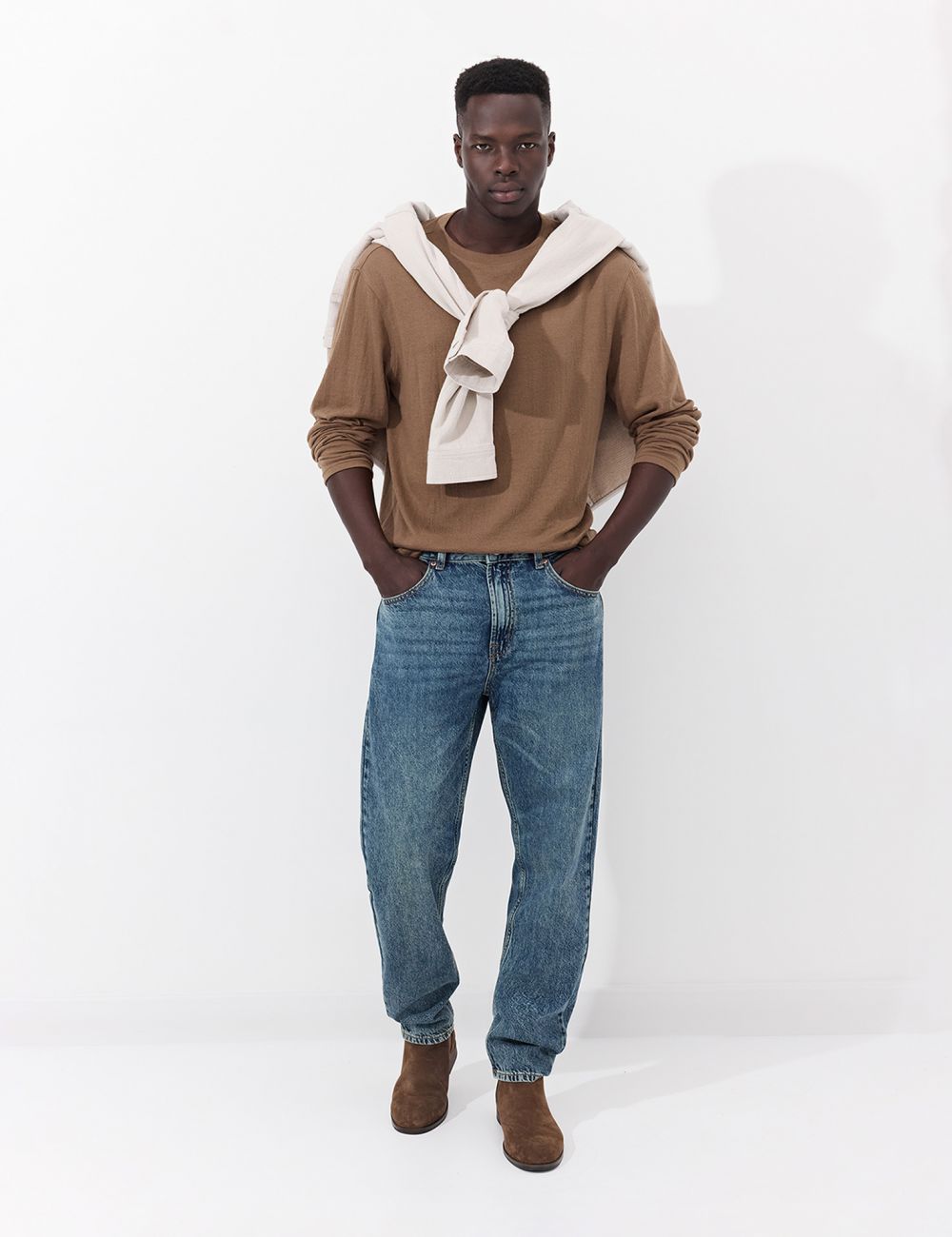 ג׳ינס בגזרת straight vintage