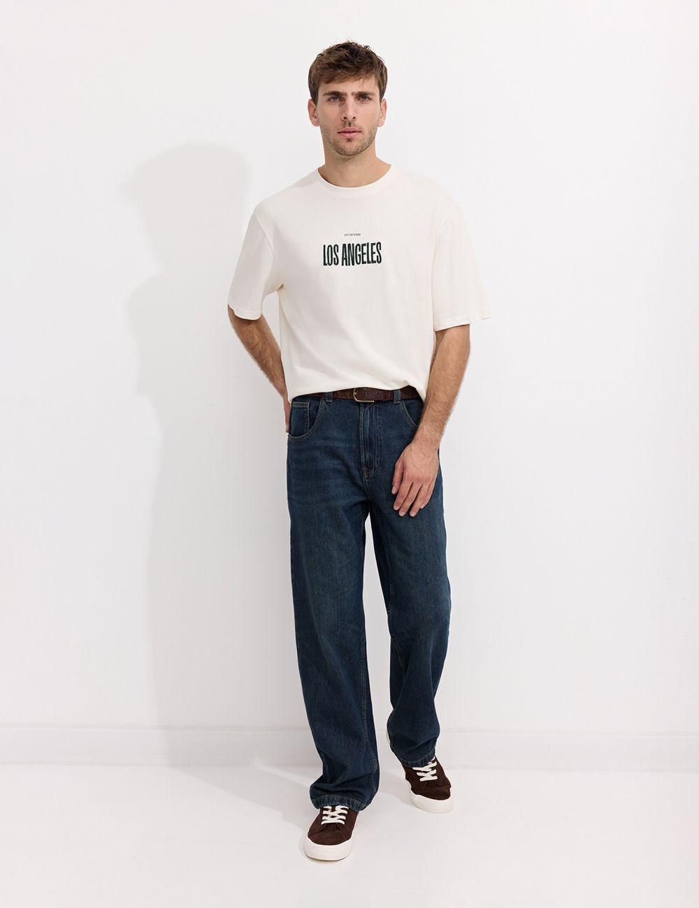 מכנס ג’ינס WIDE-LEG