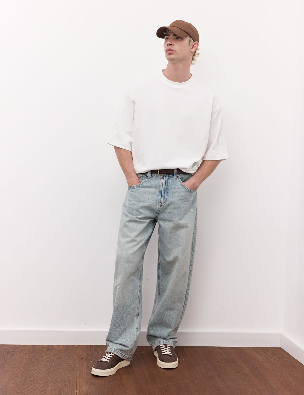 ג׳ינס BAGGY במראה משופשף