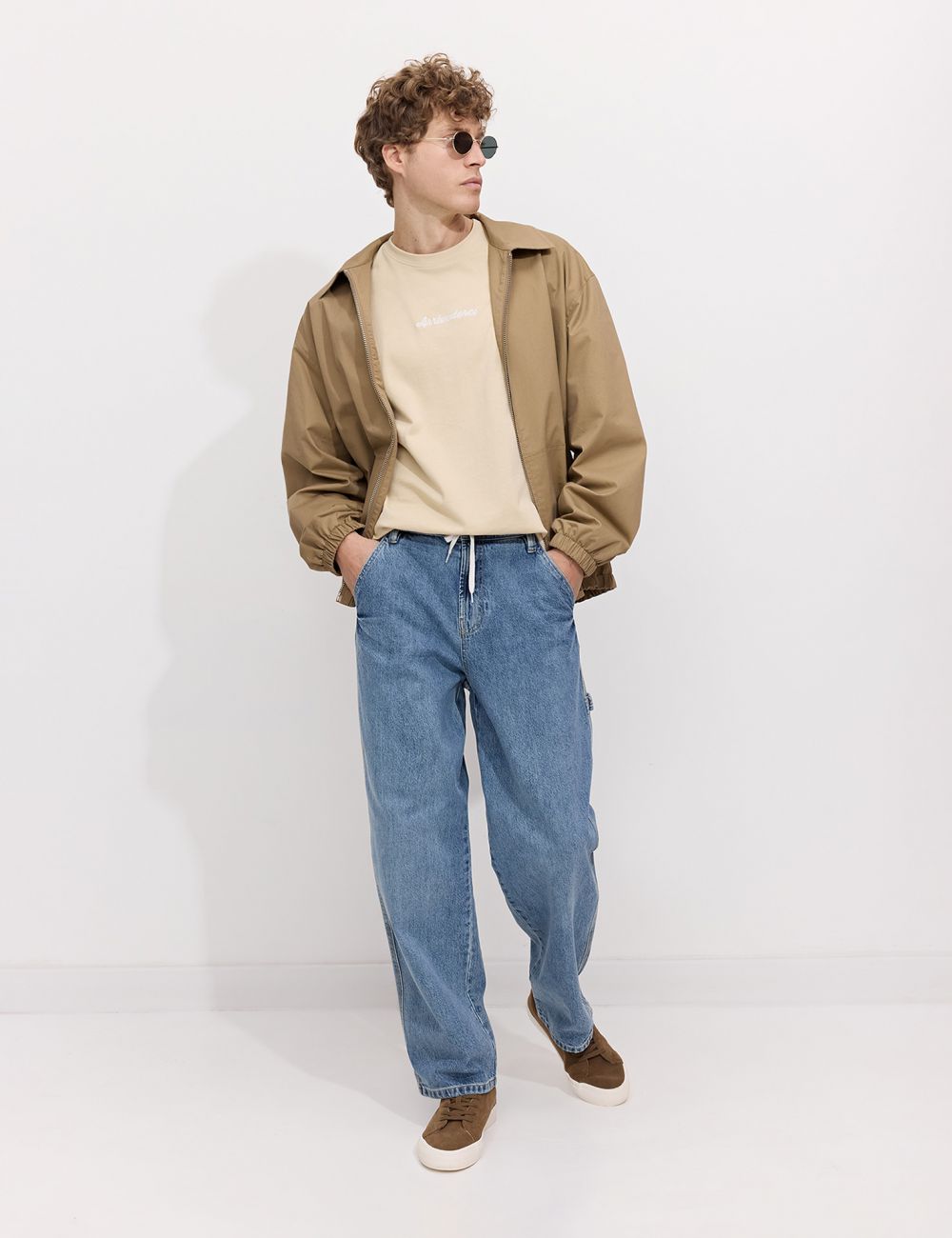 ג׳ינס carpenter גזרה משוחררת