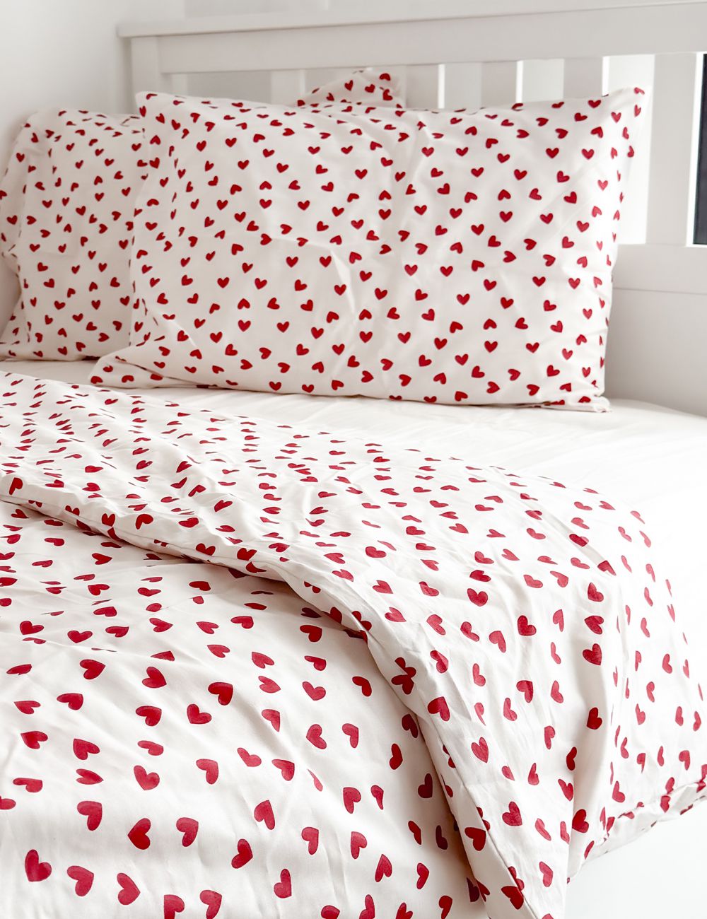 סט מצעים לבבות