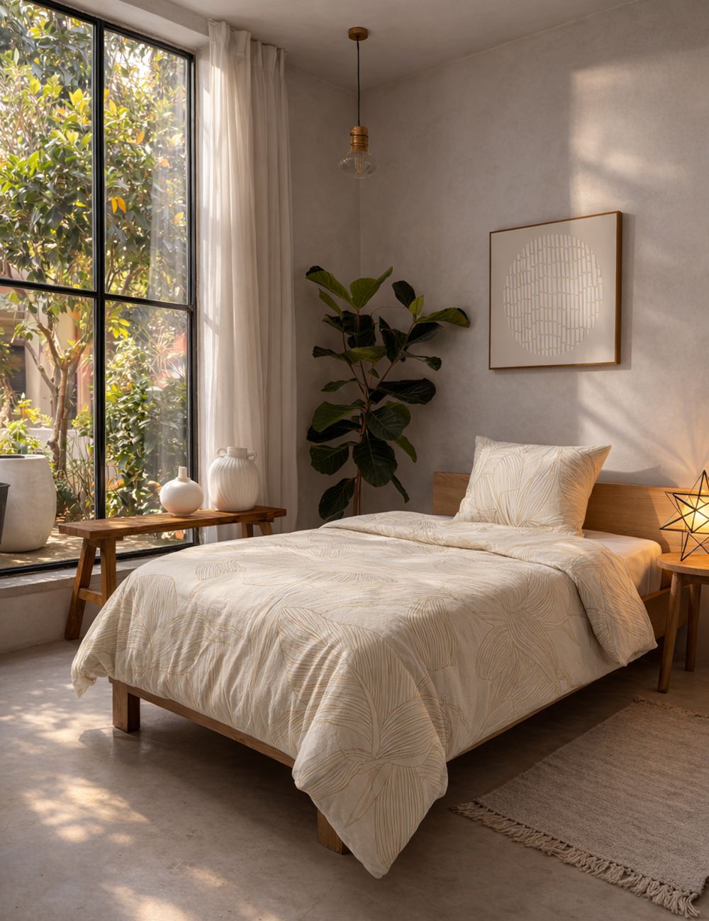 סט מצעים קירה 90x200 ס״מ 220TC