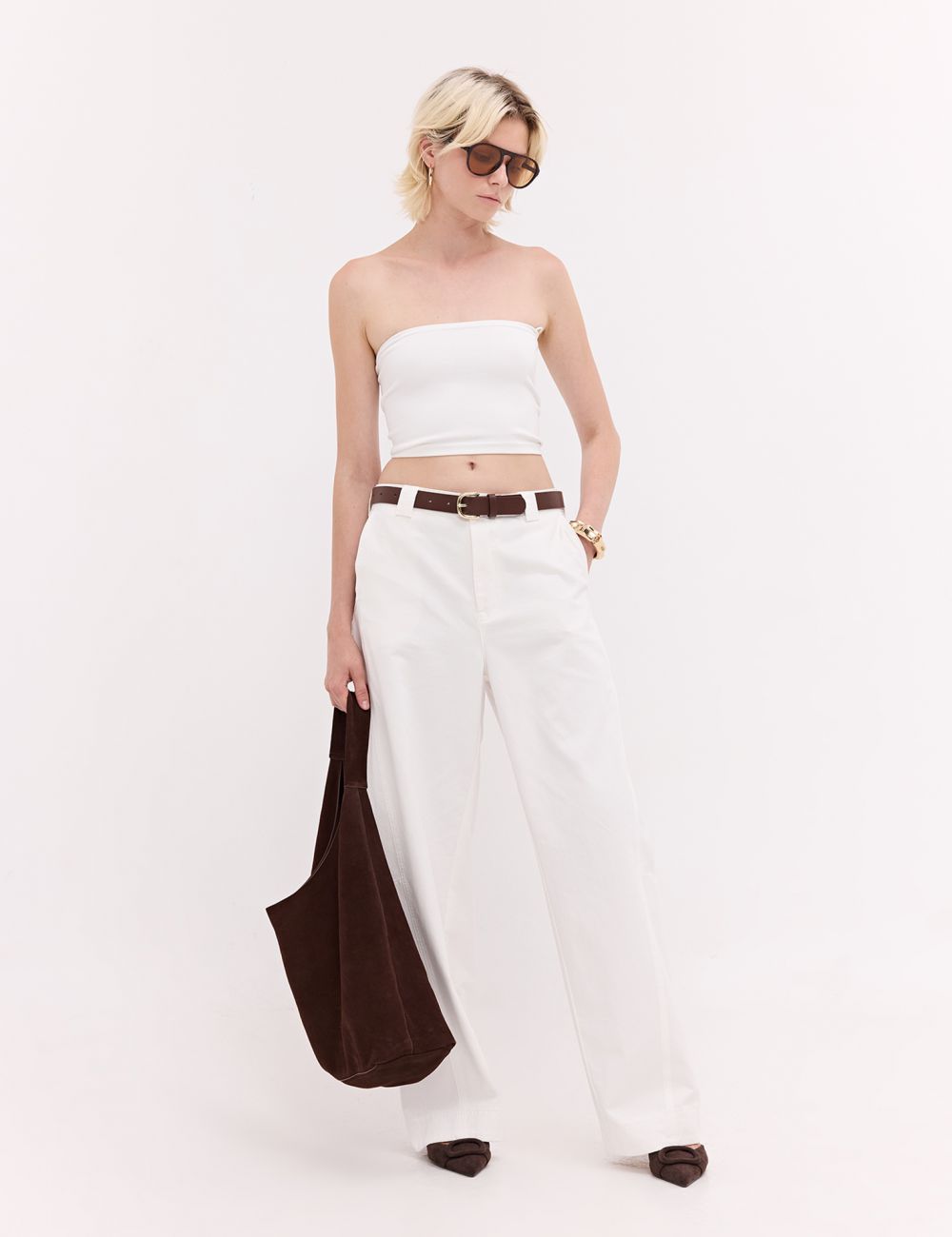 מכנסיים עם חיתוכים בגזרת BALLOON