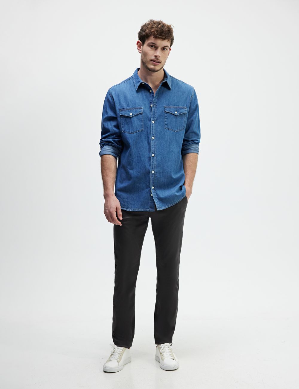 מכנסי super slim ארוכים