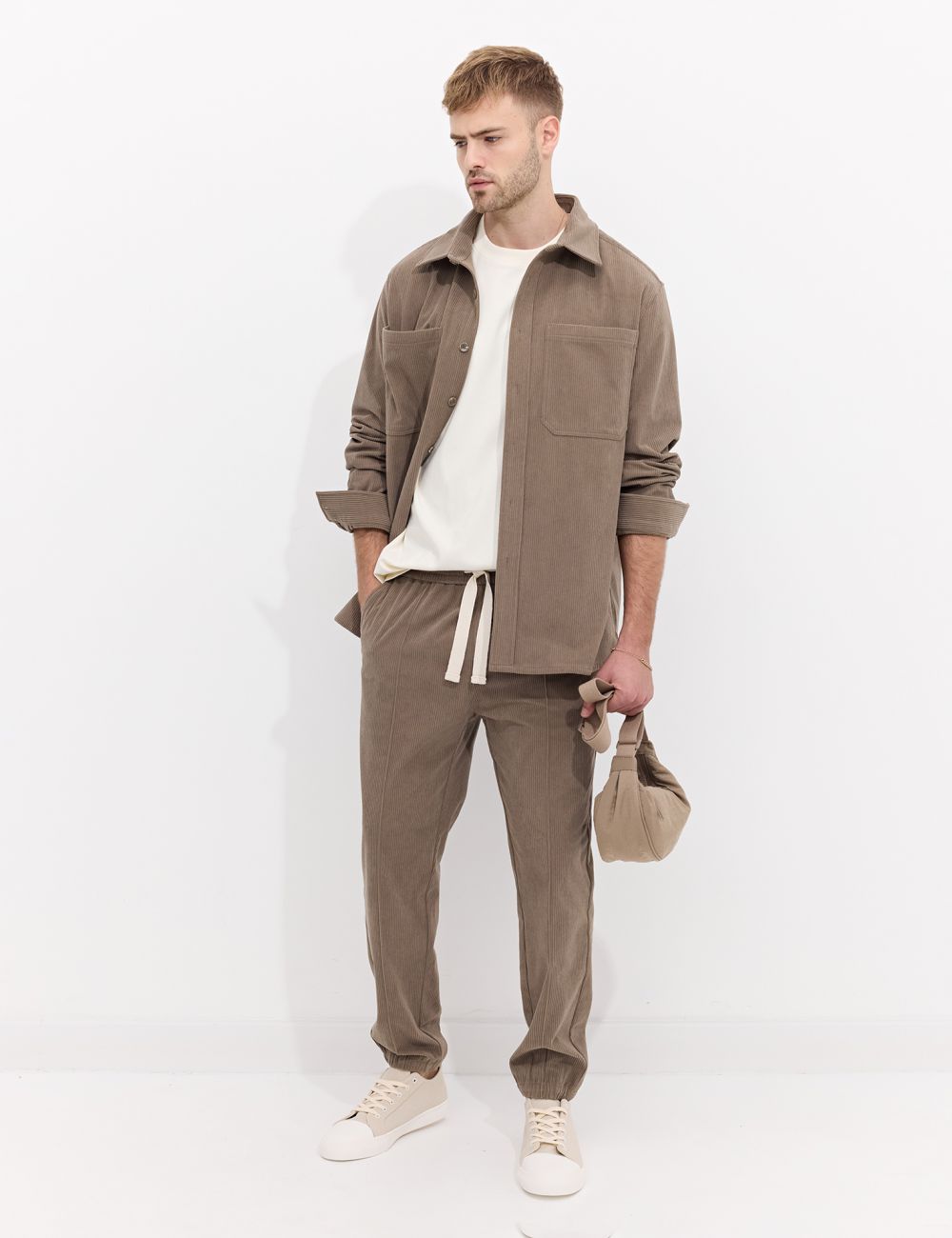 מכנסי JOGGER קורדרוי