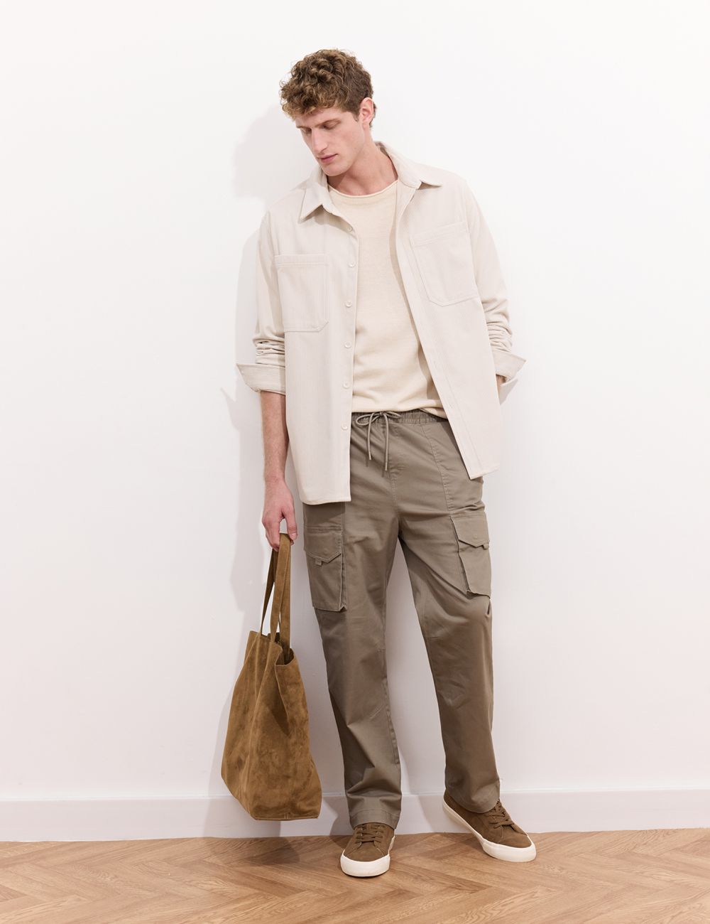 מכנסי אריג CARGO