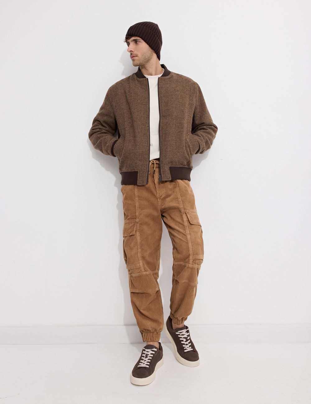 מכנסי JOGGER קורדרוי