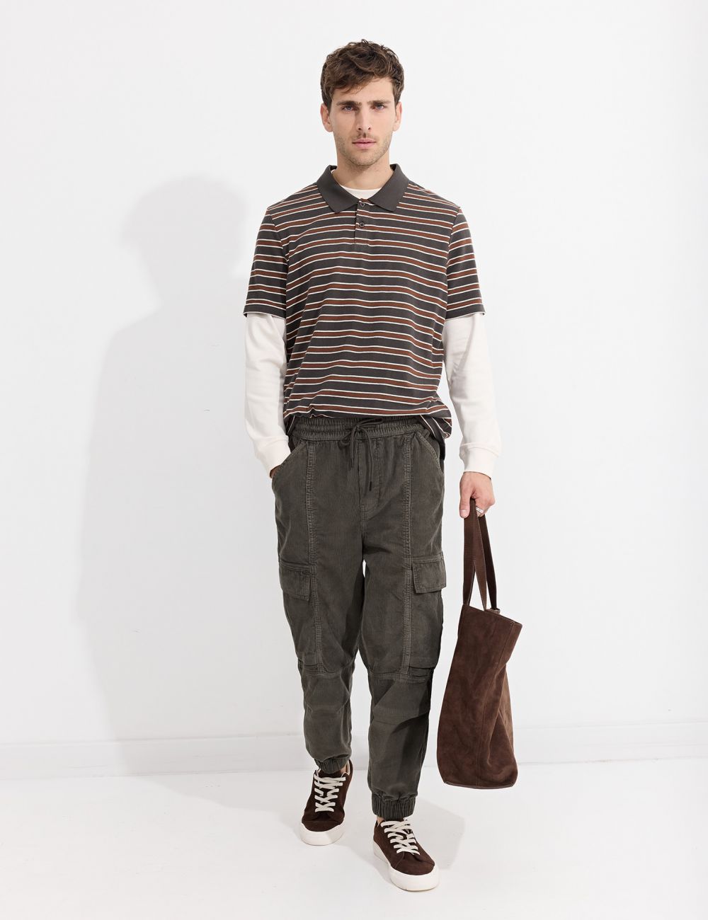 מכנסי JOGGER קורדרוי