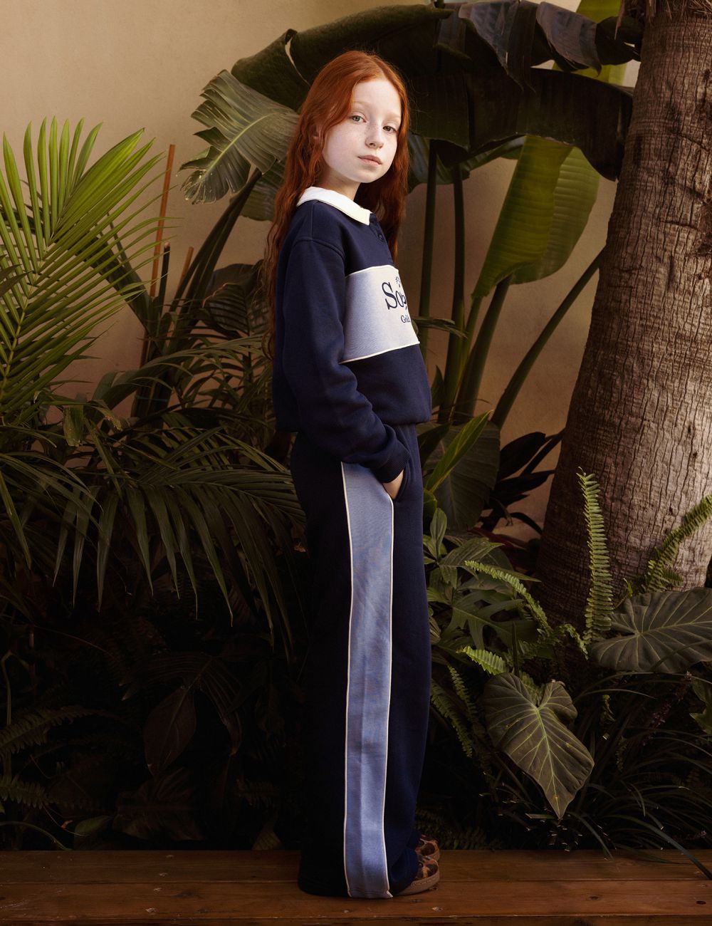 מכנסי פוטר פסים בצדדים