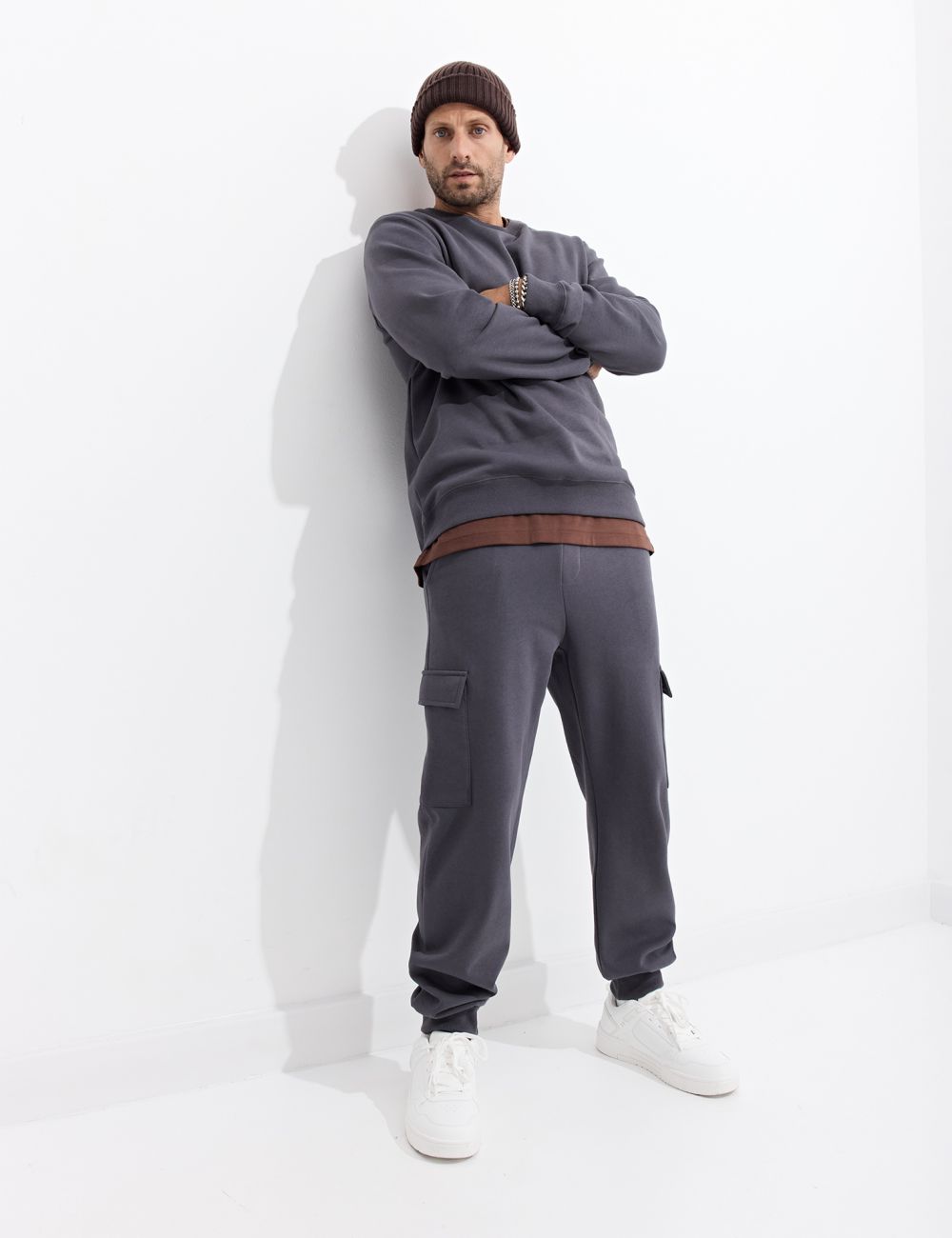 מכנס פוטר עם כיסי CARGO