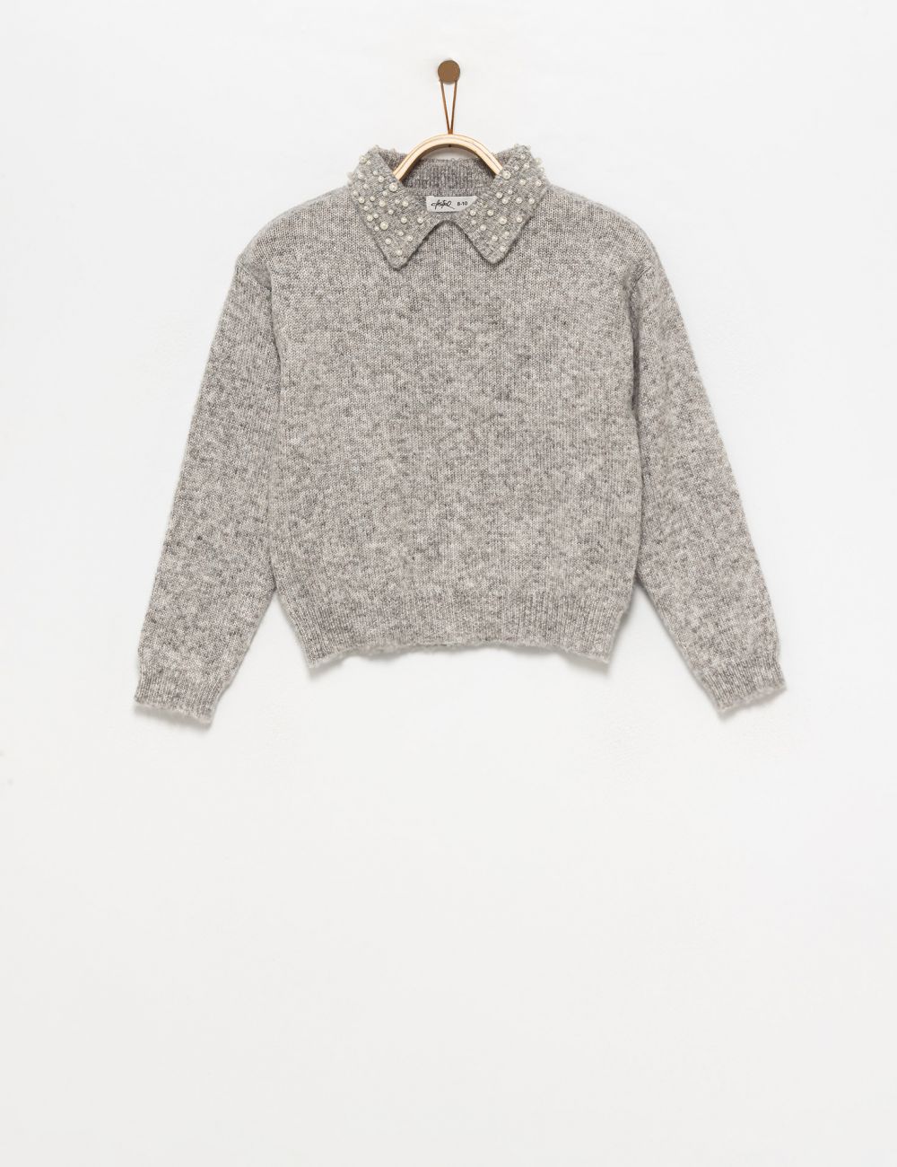 סריג פולו עם חרוזים