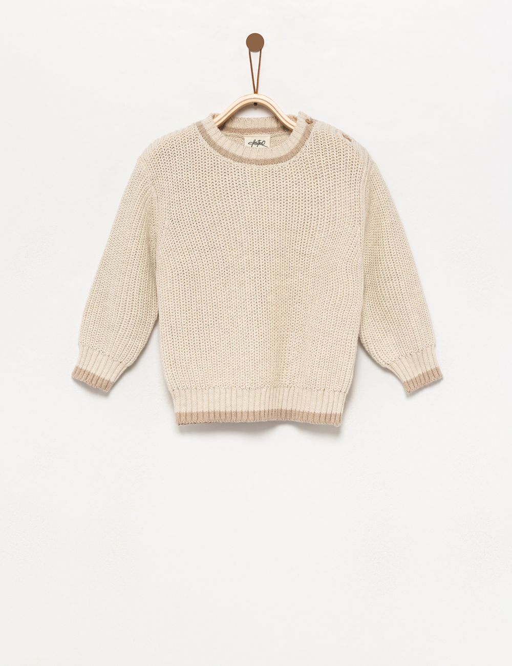 סוודר משולב צבעים