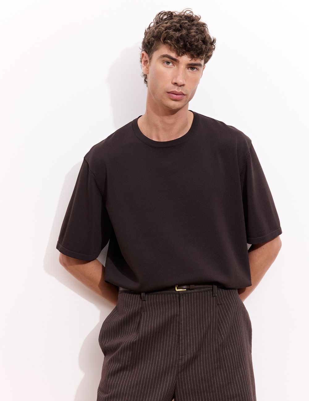 טי-שירט סריג Regular Fit