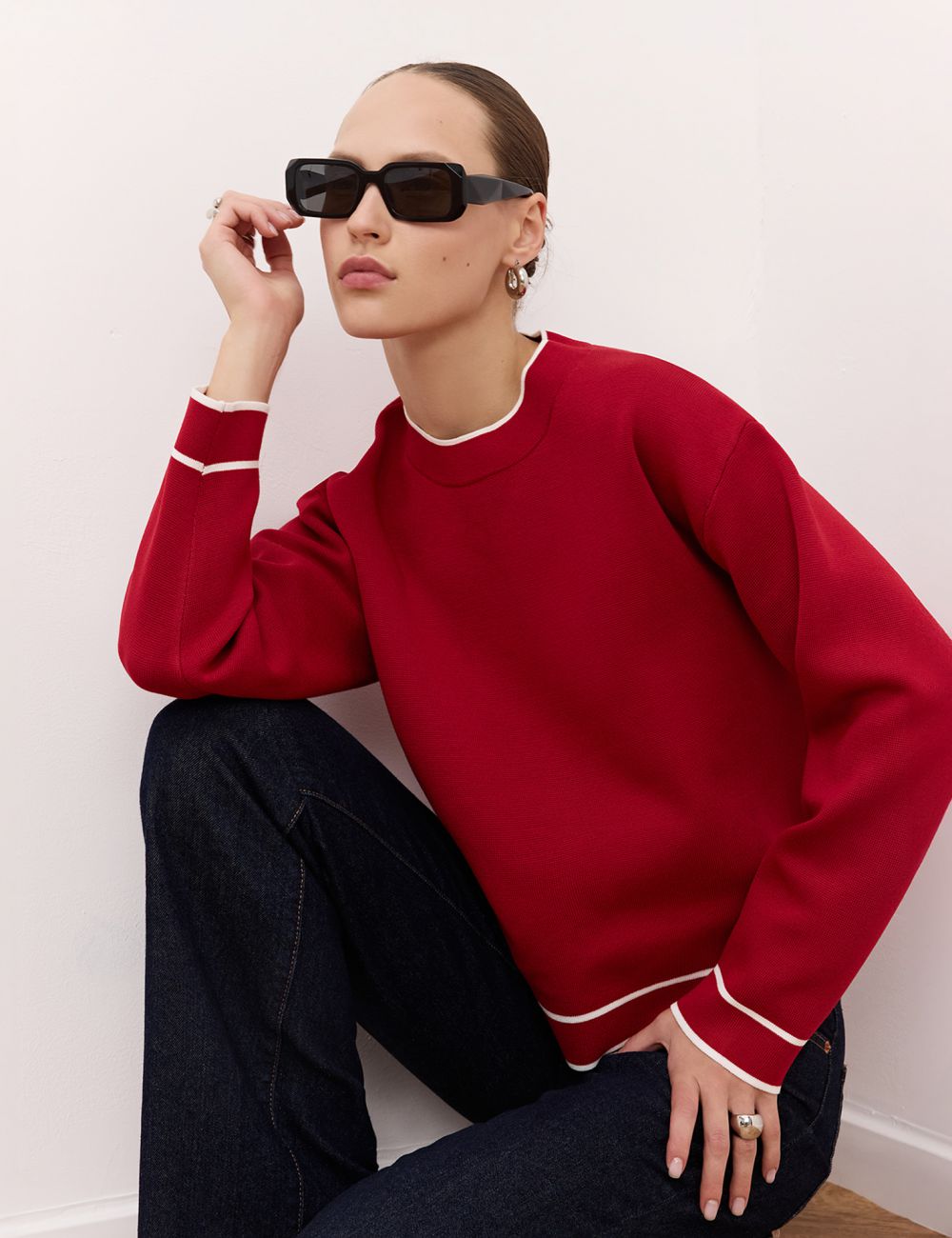 סריג בגימור קונטרסטי