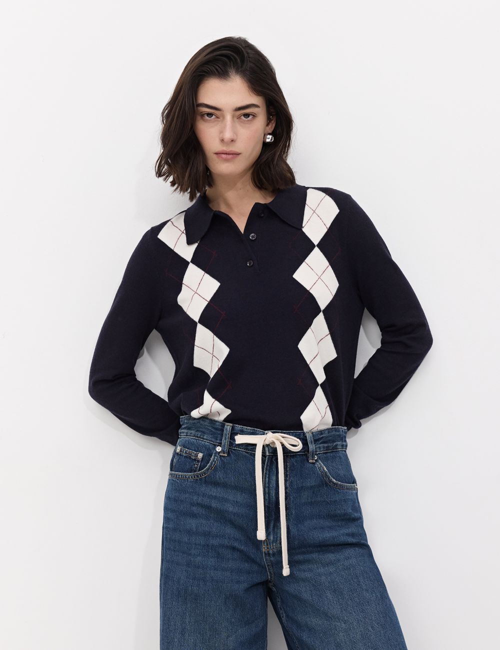 סריג פולו מעוינים