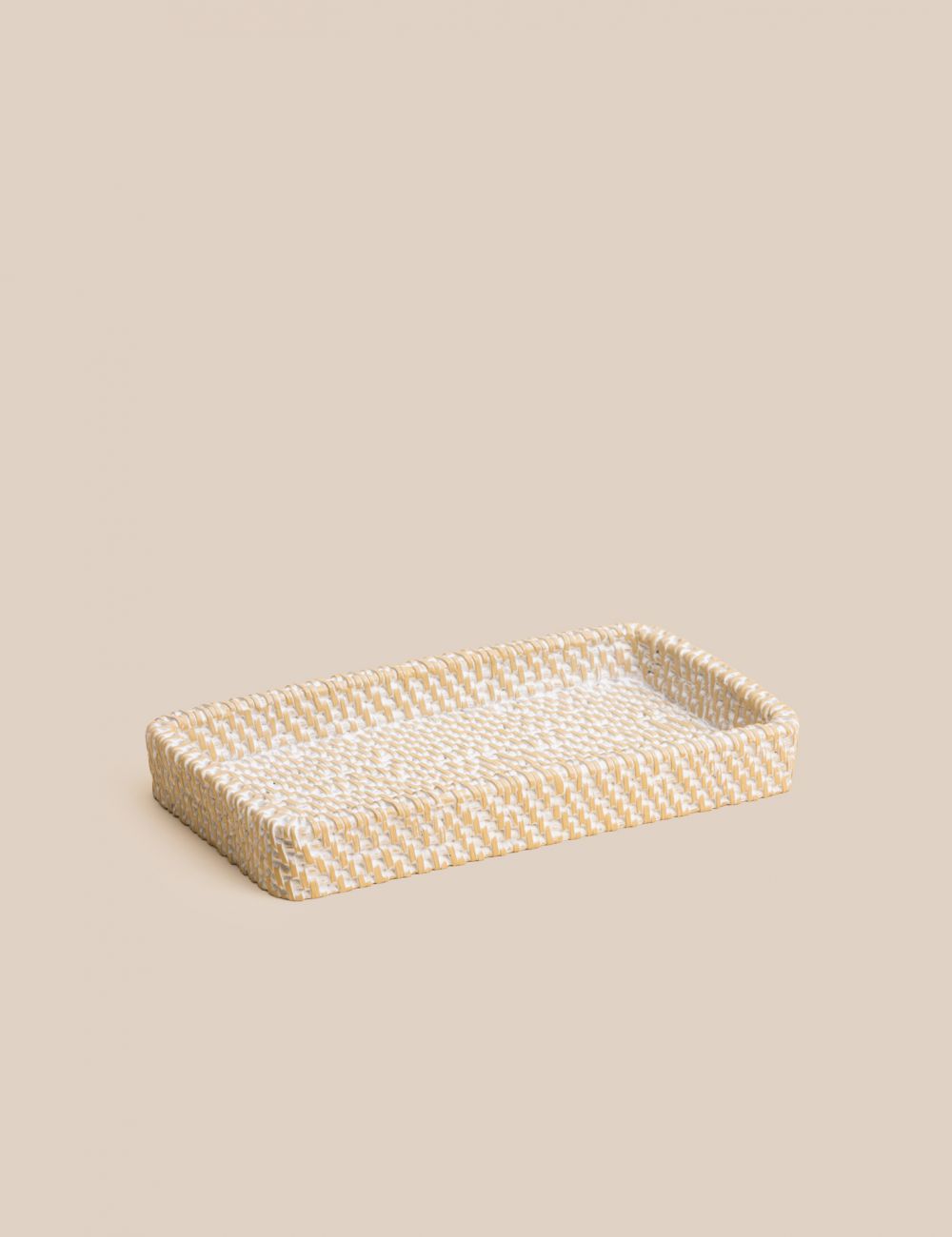 מגש במראה ראטן 23.5X12.8CM