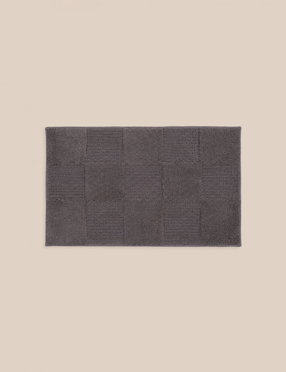 שטיח אמבט כותנה ריבועים 50X80CM