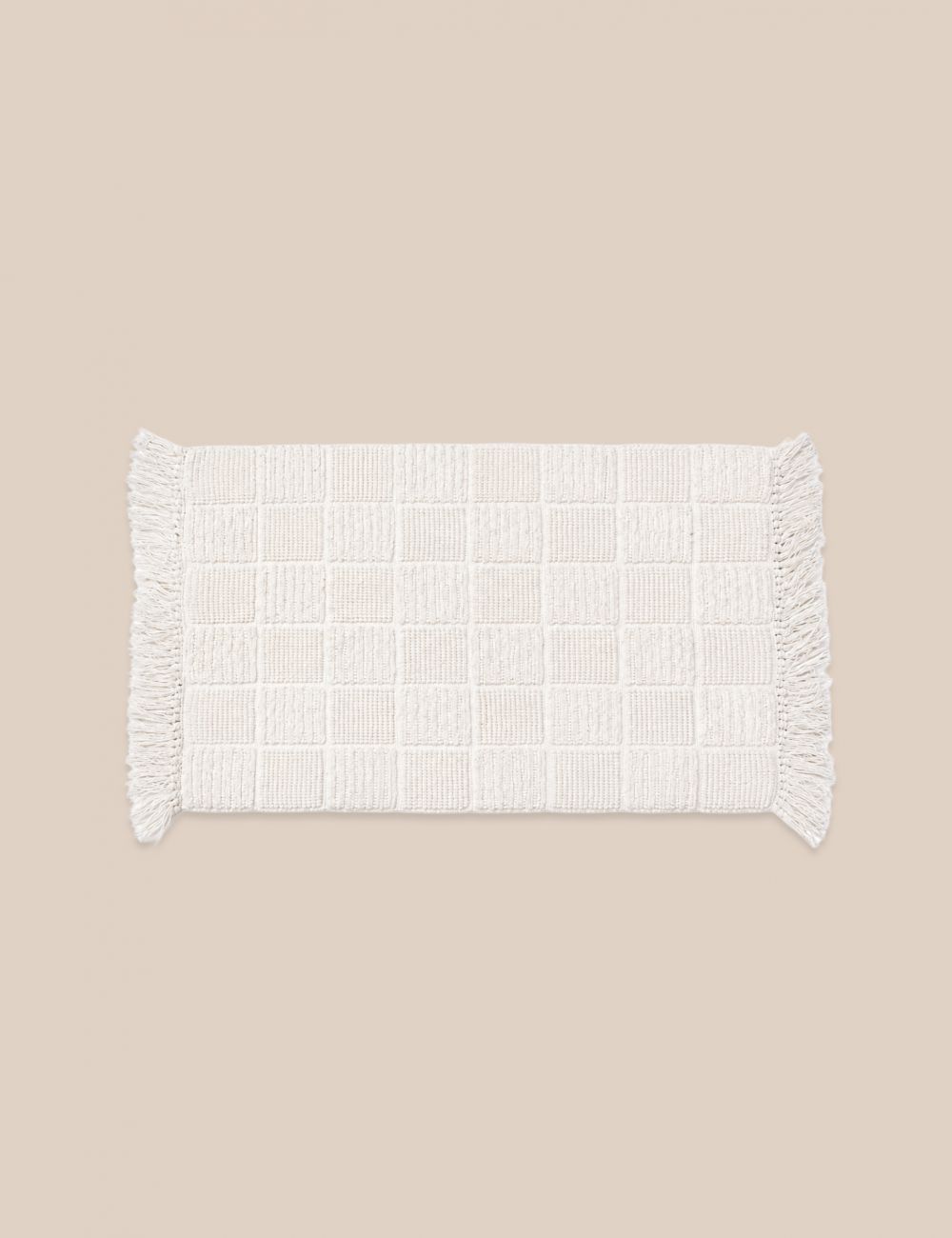 שטיח אמבט משבצות 80X50CM