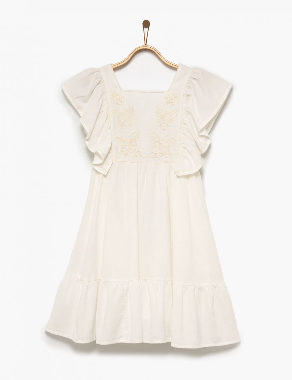 שמלה מעוטרת פרחים