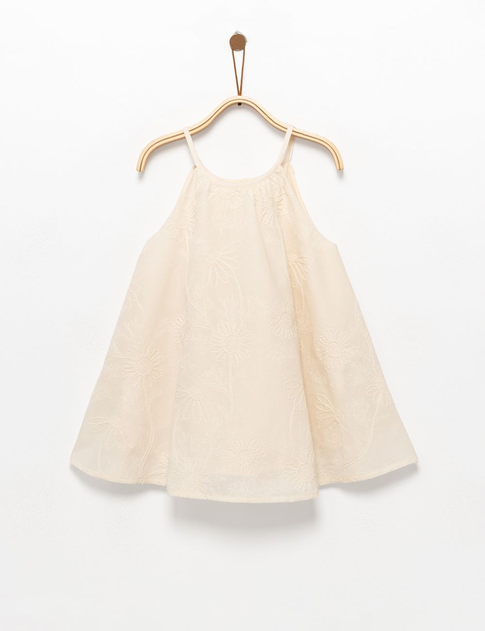 שמלה עם פרחים רקומים