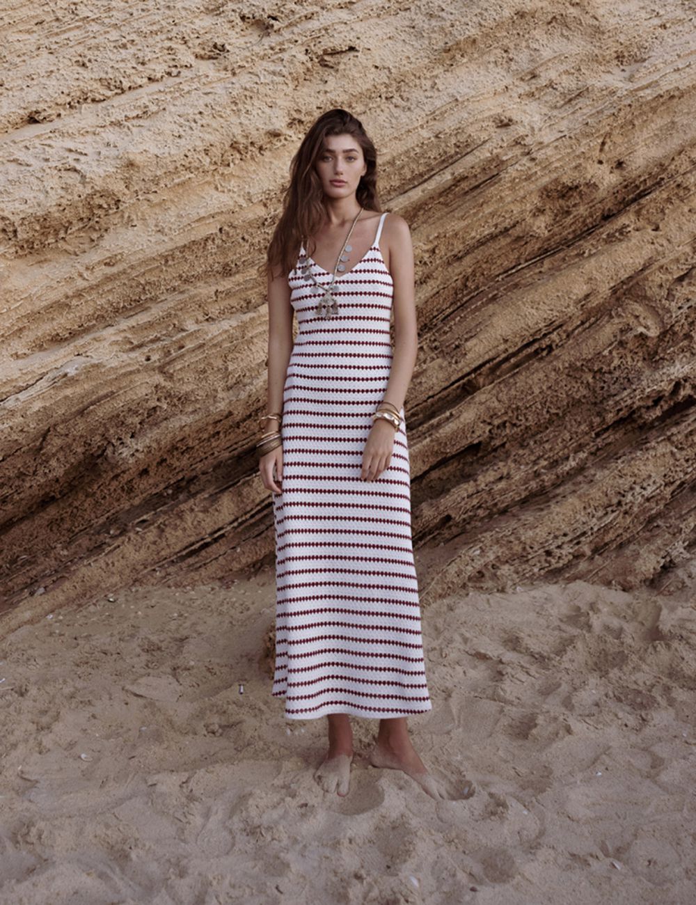 שמלת MAXI סרוגה