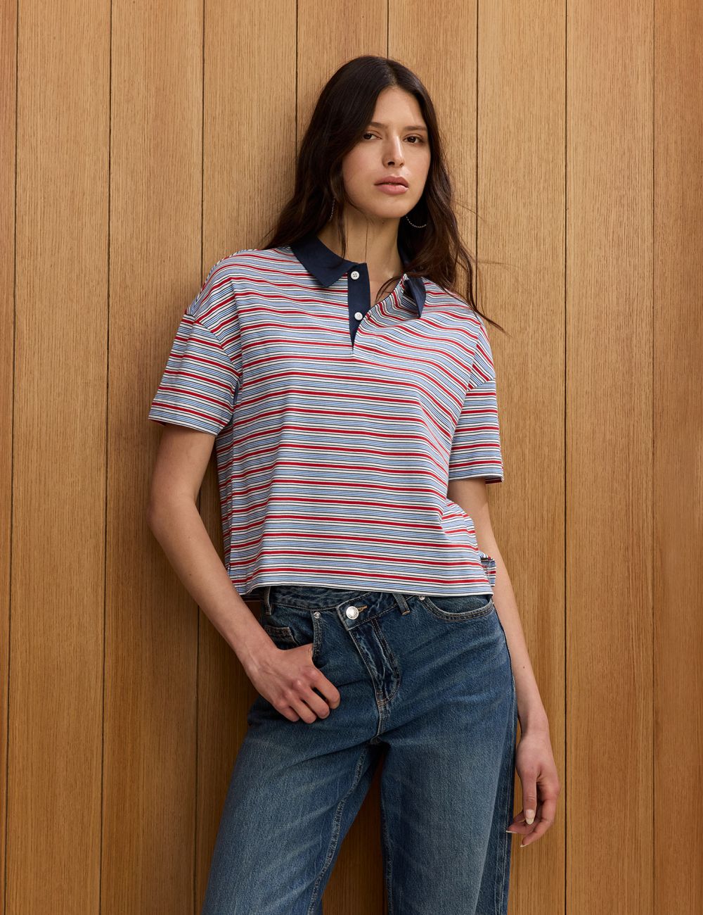 חולצת פולו אוברסייז