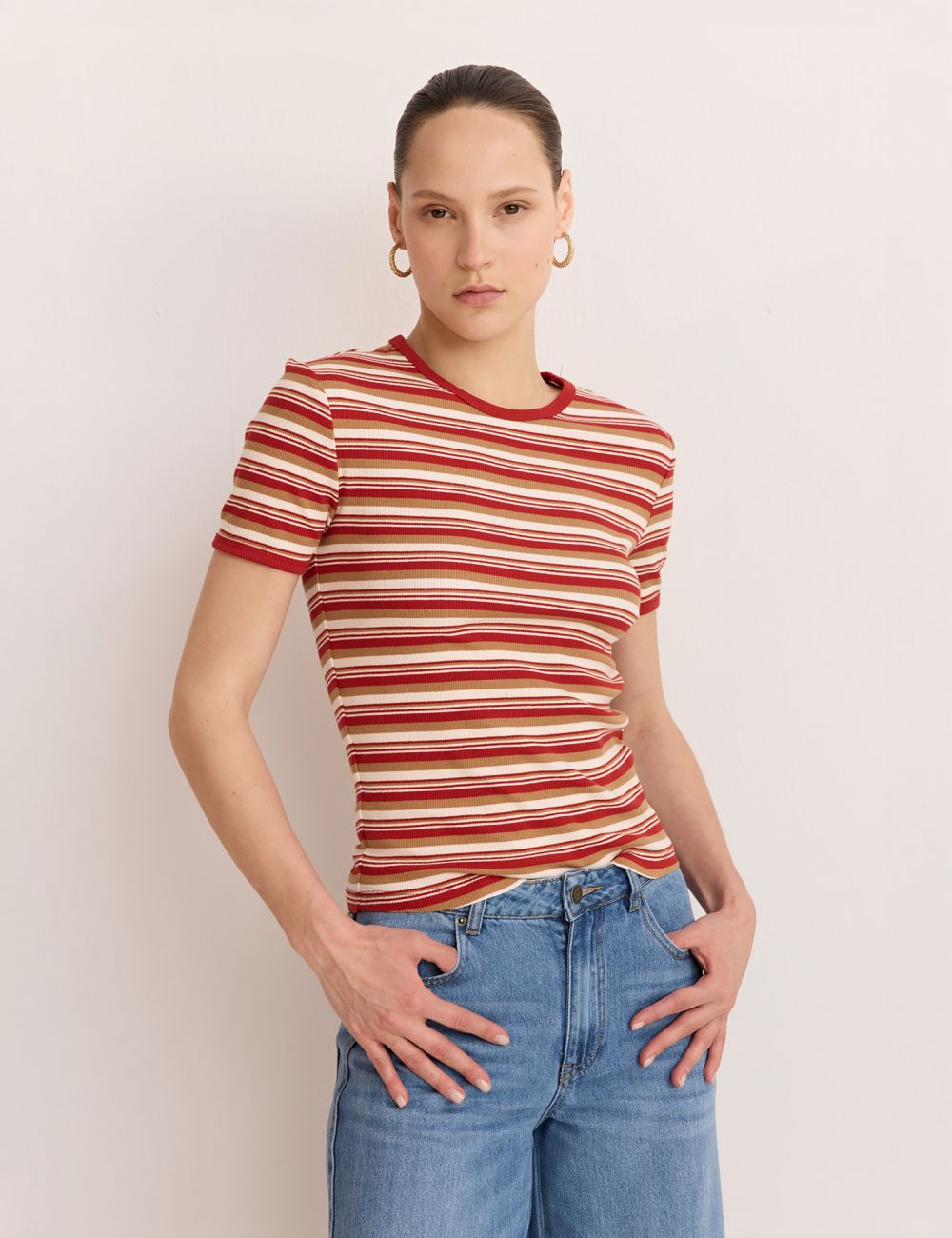 טישרט פסים רטרו