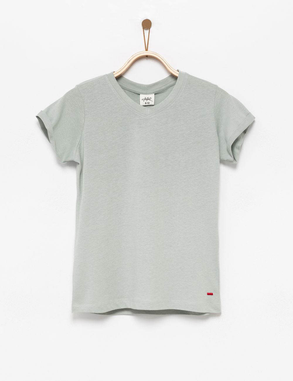 חולצה V שרוול קצר