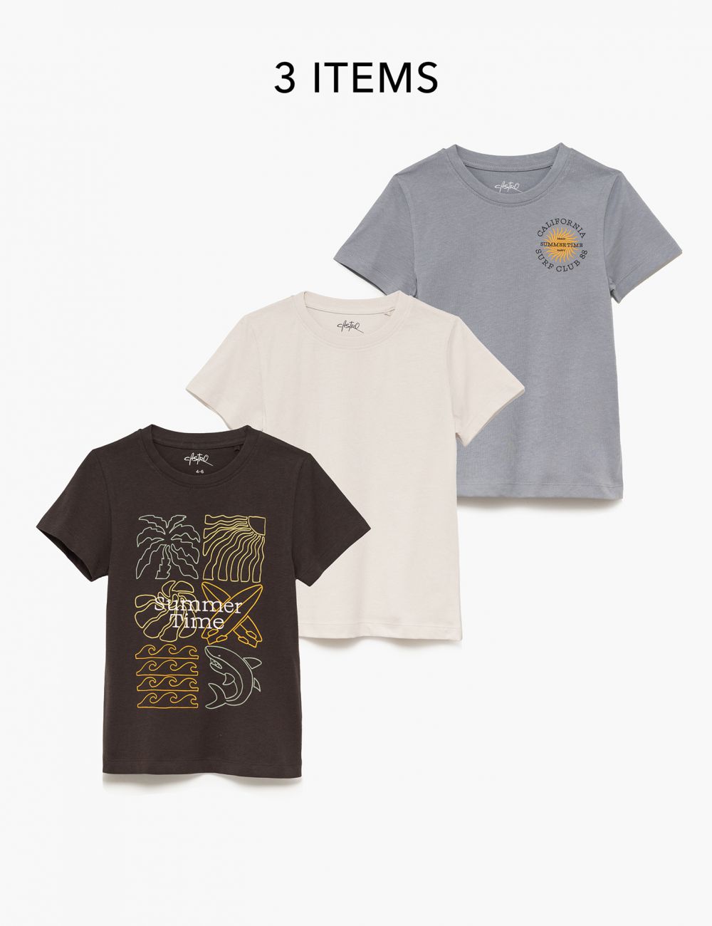 מארז חולצות 4Y-12Y