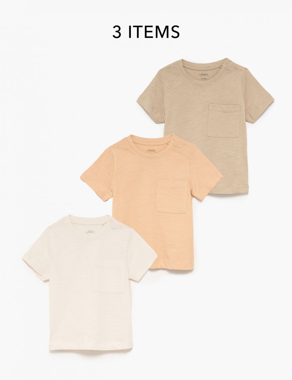 מארז חולצות עם כיס 6M-4Y