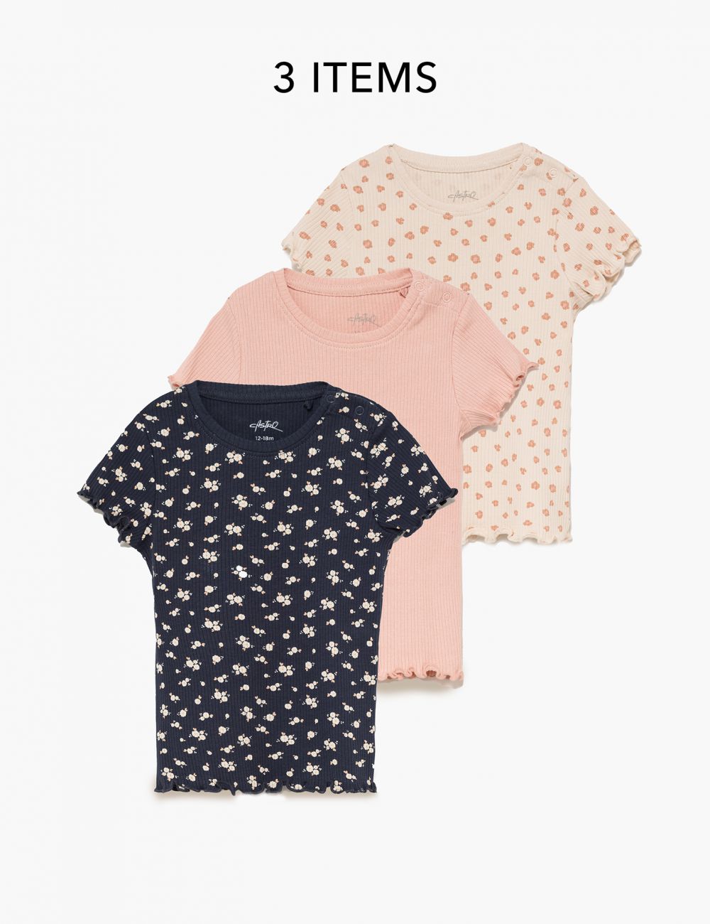 מארז שלישיית חולצות ריב 6M-4Y